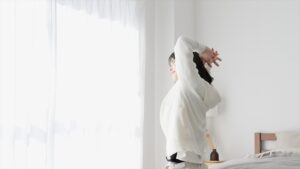 自律神経の乱れが整い朝まで熟睡できた女性